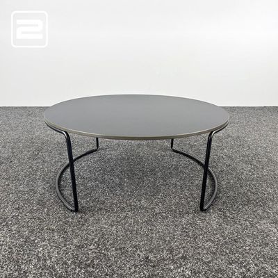 Bijzettafel Rond B70xD70xH30 - zwart kunststof / zwart metaal sledepoot Bijzettafel Rond B70xD70xH30 - zwart kunststof / zwart metaal sledepoot