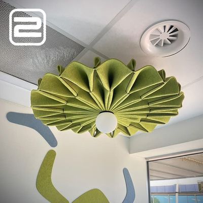 BUZZISPACE BuzziPleat Hanglamp B100xD100 - groen stof BUZZISPACE BuzziPleat Hanglamp B100xD100 - groen stof
