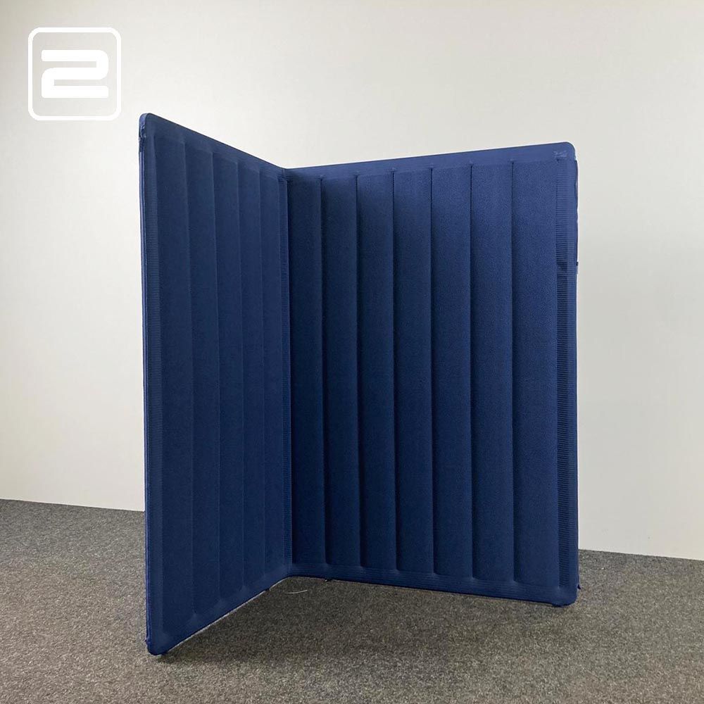 STEELCASE B-Free Ruimtescheider H151xB169xD32 - blauw stof STEELCASE B-Free Ruimtescheider H151xB169xD32 - blauw stof