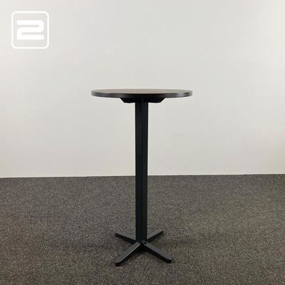 Bistro Table Kantinetafel Rond B60xD60xH110 - zwart hpl / zwart metaal kruisvoet Bistro Table Kantinetafel Rond B60xD60xH110 - zwart hpl / zwart metaal kruisvoet