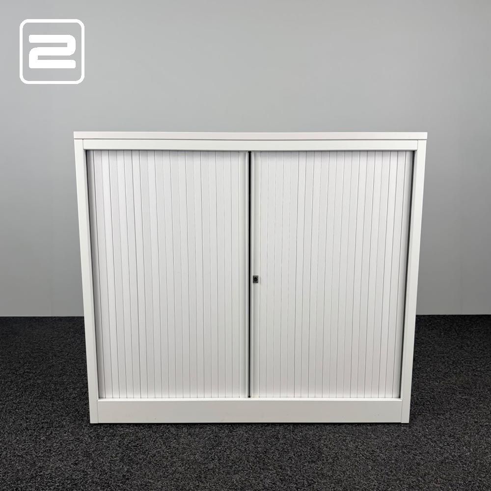 ROBBERECHTS Lage Vert Roldeurkast H106xB120xD45 - wit metaal ROBBERECHTS Lage Vert Roldeurkast H106xB120xD45 - wit metaal