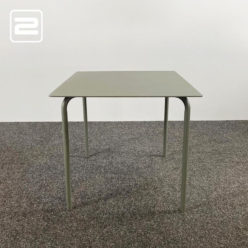 SERAX August Kantinetafel Vierkant design by Vincent van Duysen B75xD75xH73 - donkergroen alu / donkergroen alu vierpoot