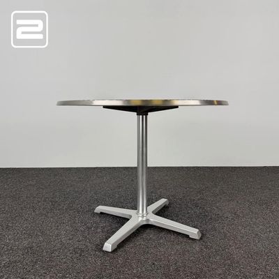 AMAT Kantinetafel Rond B90xD90xH73 - metaal / metaal kruisvoet