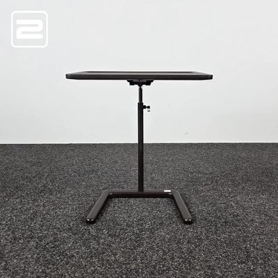 VITRA NesTable Laptoptafeltje B50xD35xH58-72 - donkerbruin kunststof / bruin metaal centrale poot VITRA NesTable Laptoptafeltje B50xD35xH58-72 - donkerbruin kunststof / bruin metaal centrale poot