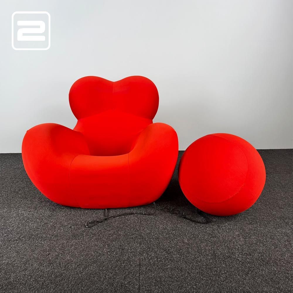 B&B ITALIA UP Salonset design by Gaetano Pesce B120xD120xH100 - rood textiel B&B ITALIA UP Salonset design by Gaetano Pesce B120xD120xH100 - rood textiel