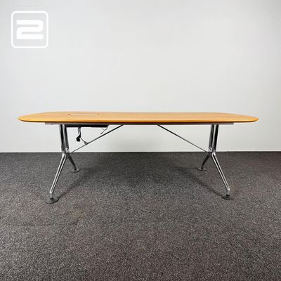 VITRA Eames Directiebureau design by Charles and Ray Eames B210xD100xH72 - fineer / chrome y-poot VITRA Eames Directiebureau design by Charles and Ray Eames B210xD100xH72 - fineer / chrome y-poot