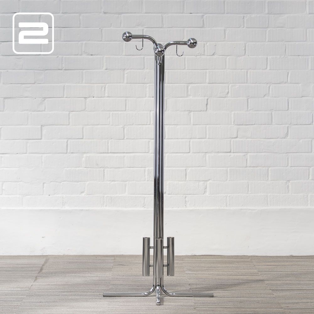 BULO Kapstok B66xL66xH158 - chrome / chrome vierpoot BULO Kapstok B66xL66xH158 - chrome / chrome vierpoot