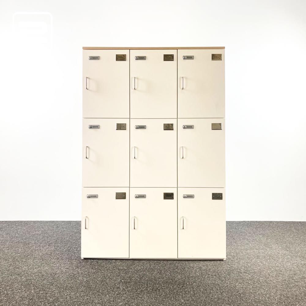 Lockers 3 Mod Breed H178, 5xB120xD50 - wit melamine / wit melamine