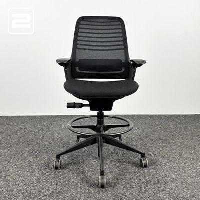 STEELCASE Series 1 Bureaustoel Hoog - zwart stof / zwart kunststof kruisvoet STEELCASE Series 1 Bureaustoel Hoog - zwart stof / zwart kunststof kruisvoet