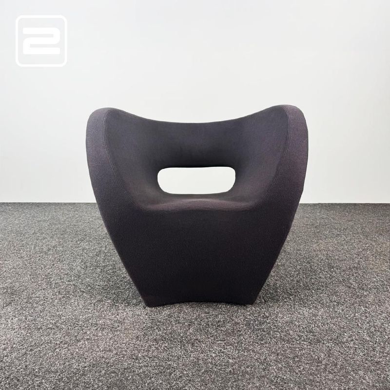 MOROSO Victoria & Albert Armchair - zwart vilt / zwart vilt