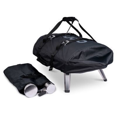Pack Four à pellets portable OONI Fyra 12 : Housse + thermomètre + pelle + roulette