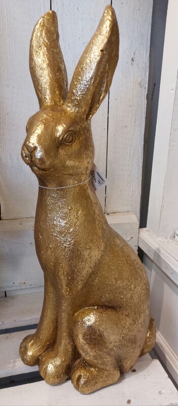Deko Osterhase Gold