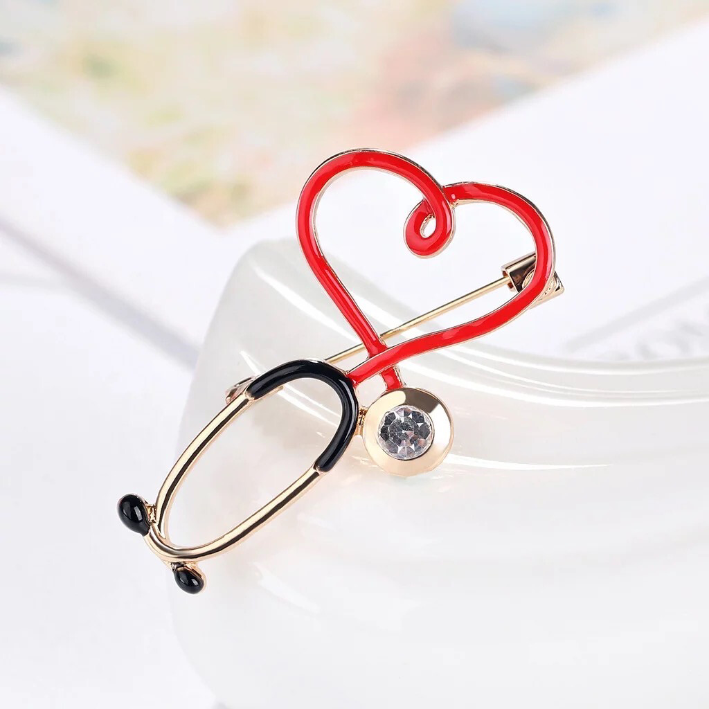 Stethoscope Brooch