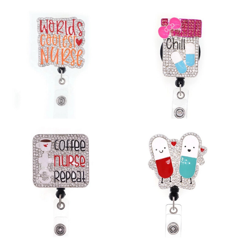 Rhinestone Badge Reel