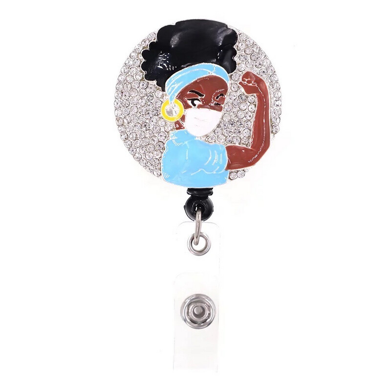 Black Nurse Magic Badge Holder