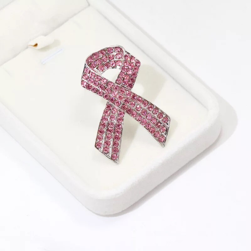 Pink Ribbon Brooch
