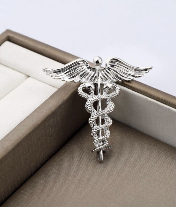 Caduceus Brooch 
