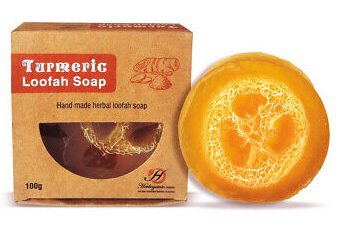 Turmeric Loofah Soap for Cleansing