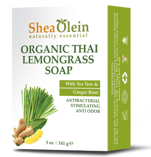 Organic Thai Lemongrass Soap with Tea Tree & Ginger Root