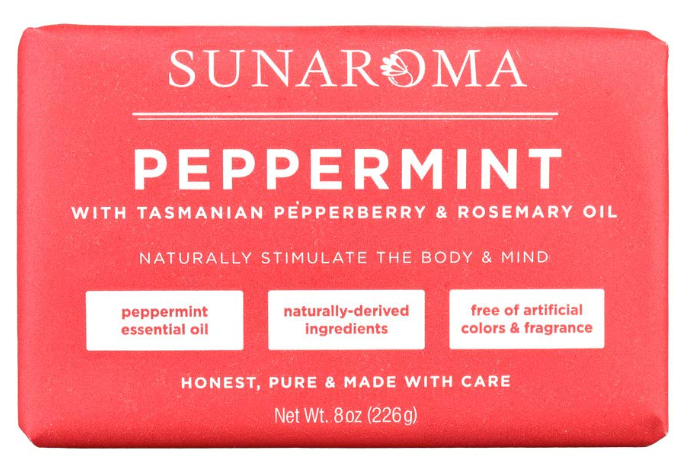 SUNAROMA Soap - 8.5oz (Peppermint Oil & Rosemary)