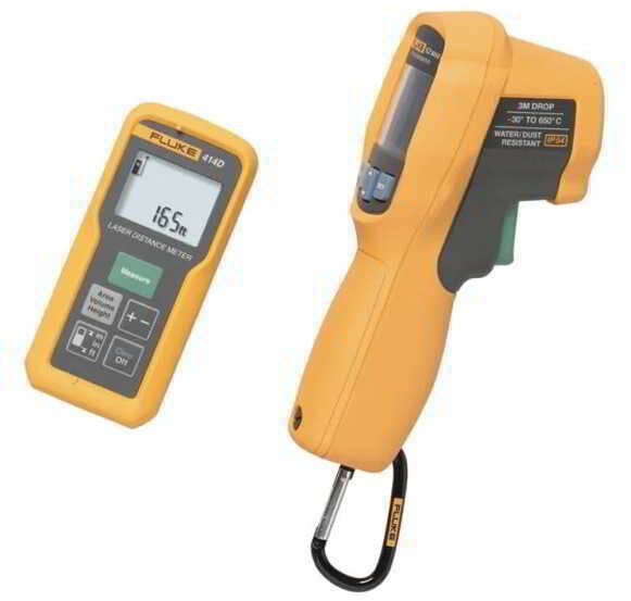 Fluke 414D/62 MAX+ Laser Distance Meter/Infrared Thermometer Combo Kit