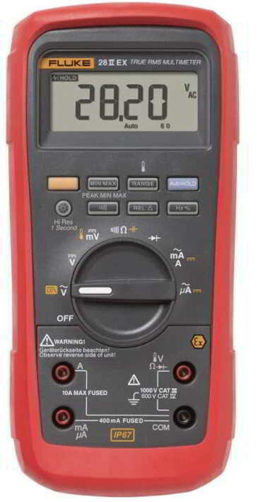 Fluke 28 II Ex Intrinsically Safe True RMS Digital Multimeter