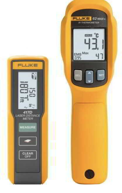 Fluke 417D Laser Distance Meter / 62 MAX+ IR Thermometer