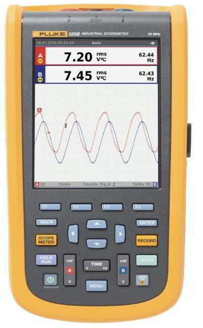 Fluke 123B/EU/S Industrial ScopeMeter handheld Oscilloscope