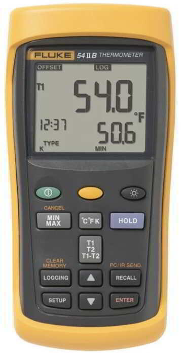 54 II B Data Logging Thermometer with Dual Input