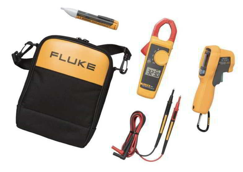 Fluke 62 MAX+/323/1AC IR Thermometer, Clamp Meter and Voltage Detector Kit