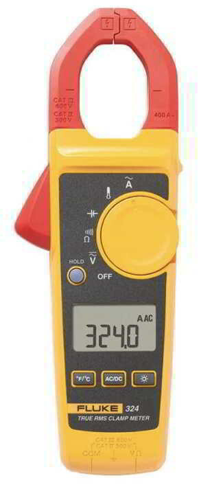 Fluke 324 True-RMS Clamp Meter with Temperature &amp; Capacitance
