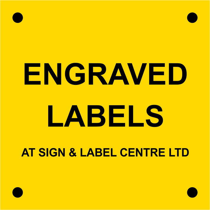 Traffolyte Engraved Labels - 100mm x 100mm
