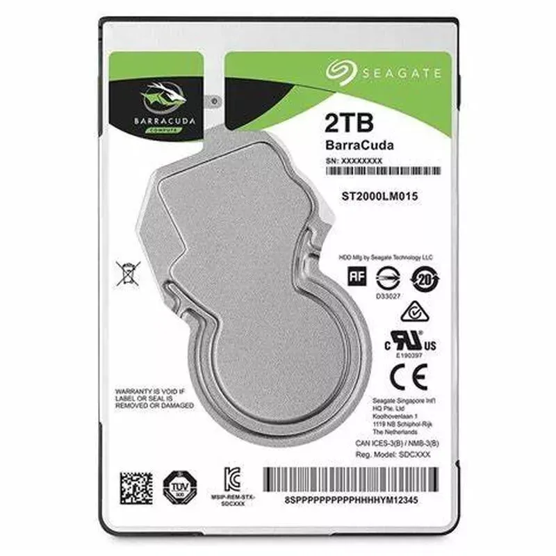 Disco duro de laptop 2TB Seagate Barracuda 2TB ST2000LM015 5400RPM SATA 2.5