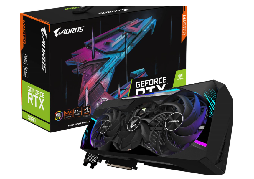 GIGABYTE AORUS GeForce RTX 3090 MASTER 24GB GDDR6X Graphics Card