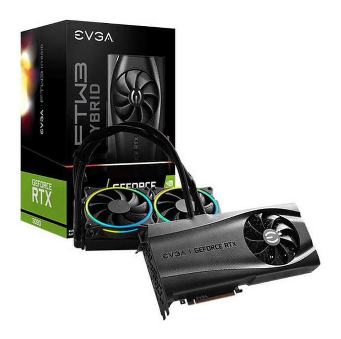 EVGA GeForce RTX 3090 XC3 ULTRA HYBRID GAMING HDMI/Tri Display Port - PCI Express 24GB GDDR6X ARGB LED - 24Go