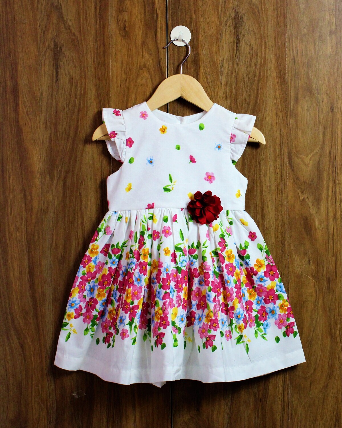 Super print cotton dress(1 to 7-8 Yrs.)
