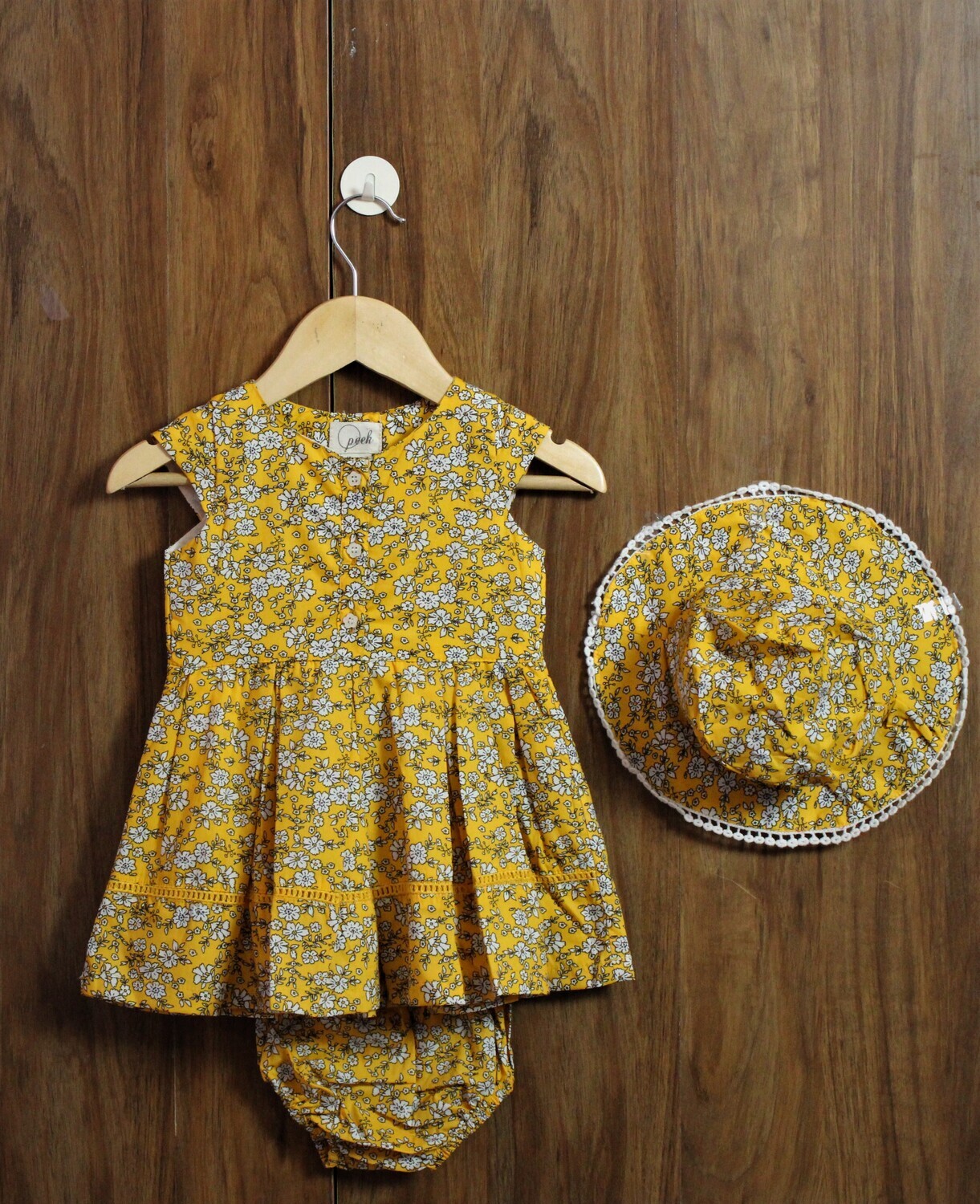 Cotton frock with hat(6 months to 18-24 Yrs.)