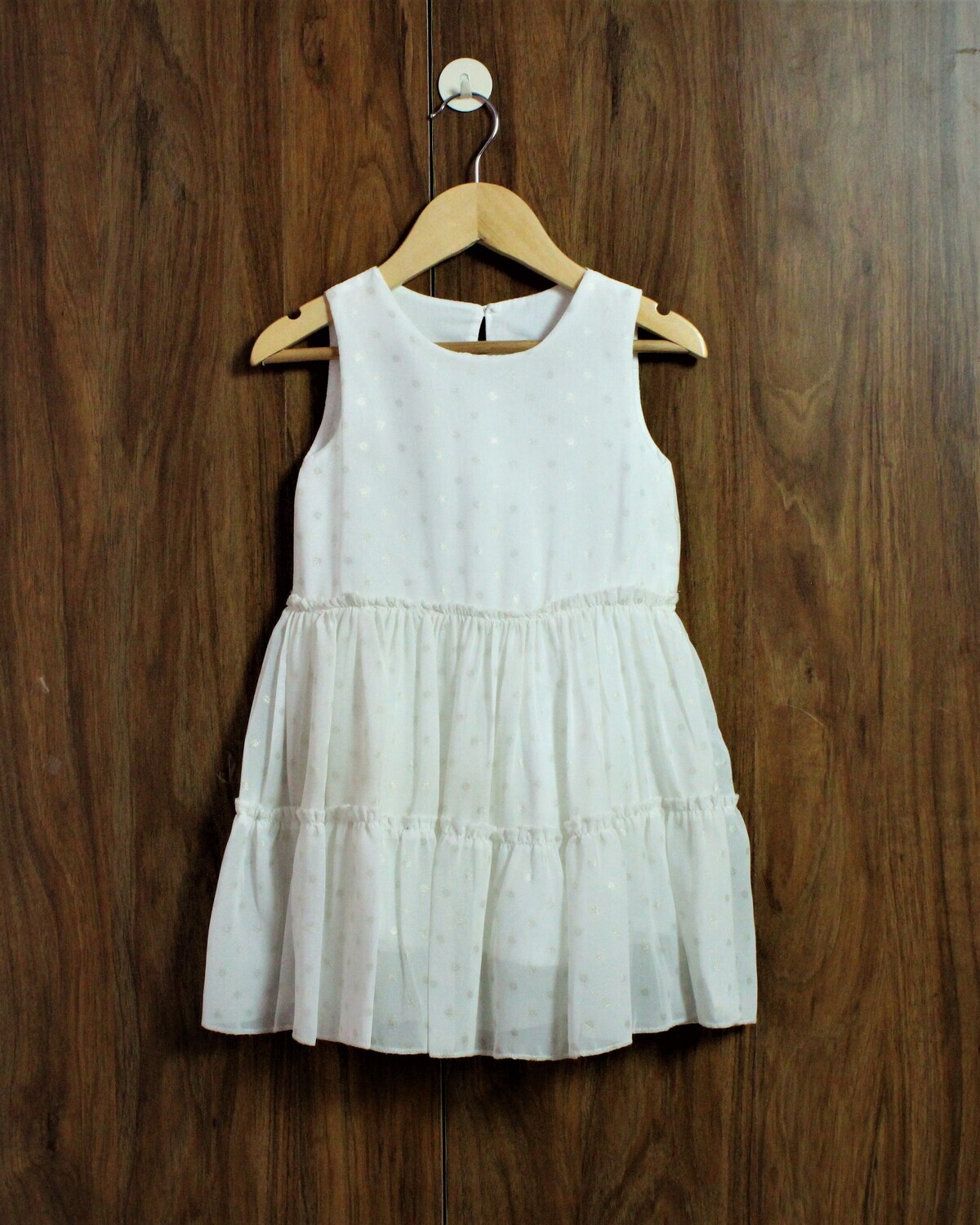 Silver dot dress(2 to 10 Yr.)