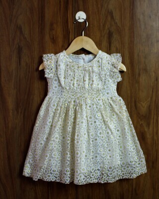 Golden print party wear(1 to 4 Yrs.)