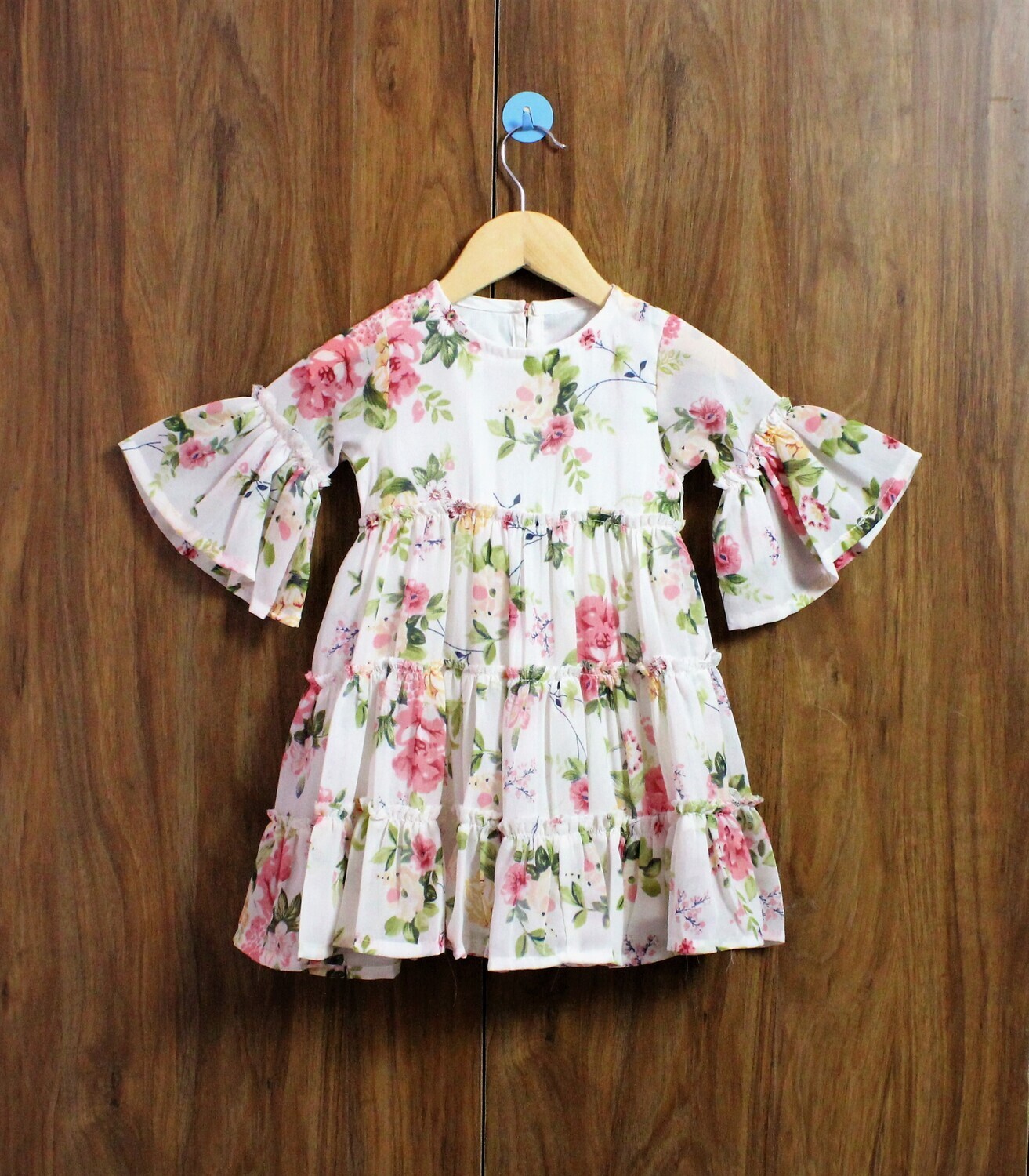 Bell sleeve dress(1 to 6 Yrs.)