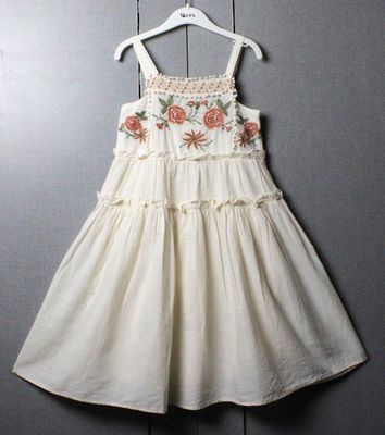 Emb cotton dress