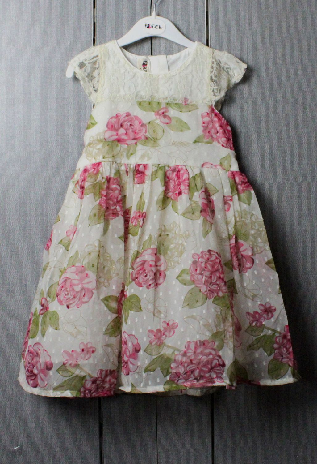 Ciffon dress lined cotton(3 to 10-11 years)