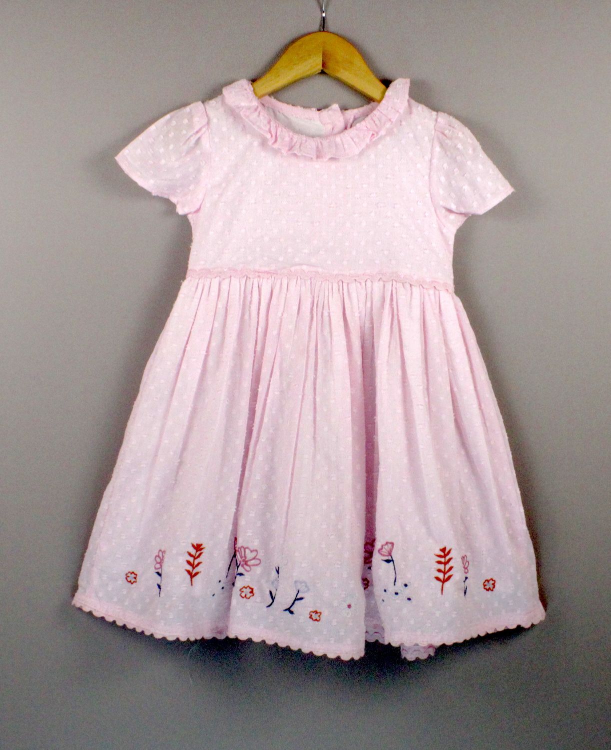 Emb dress (1 to 5-6 yrs)