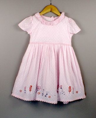 Emb dress (1 to 5-6 yrs)