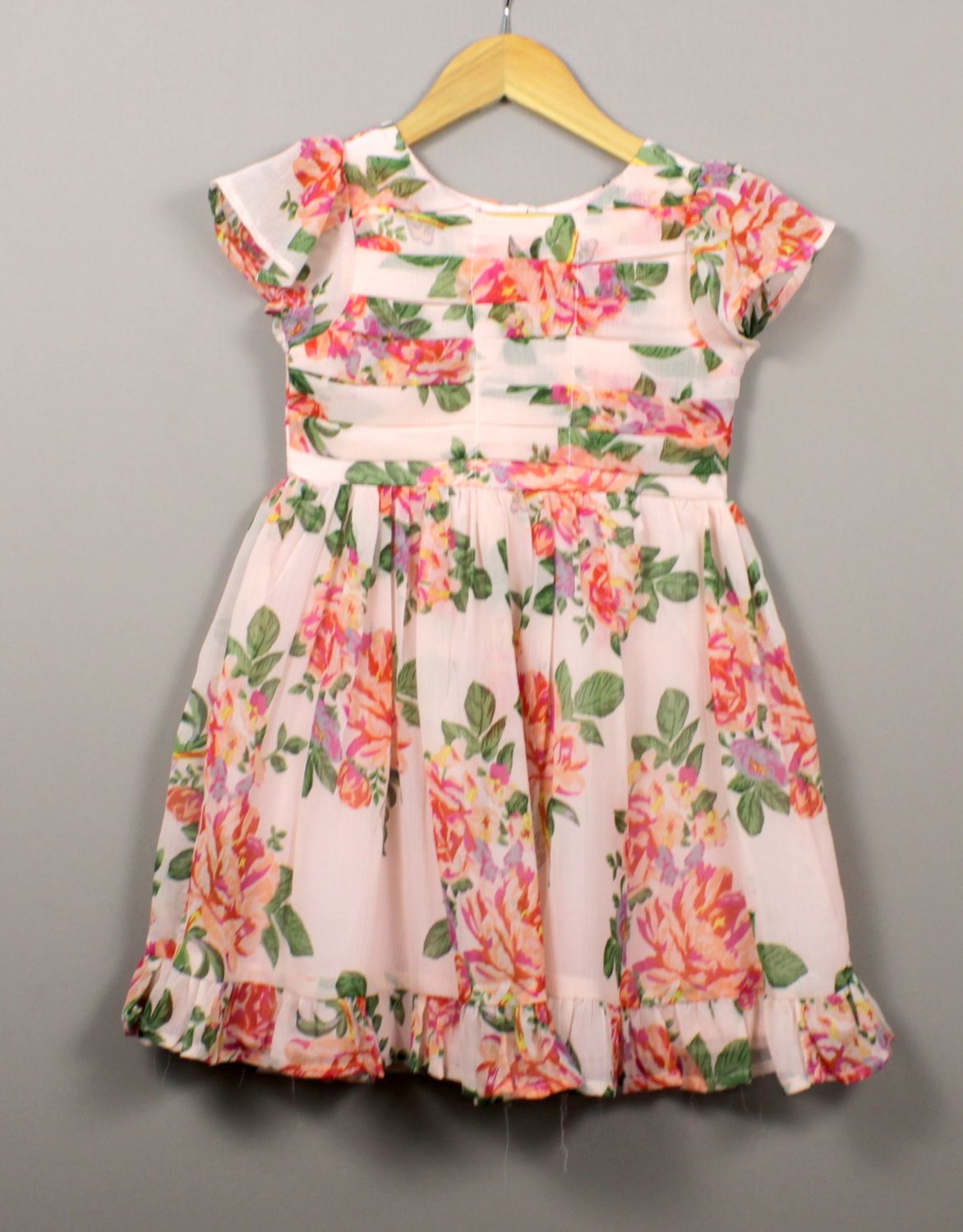 chiffon with lined cotton(4 to 12 years)