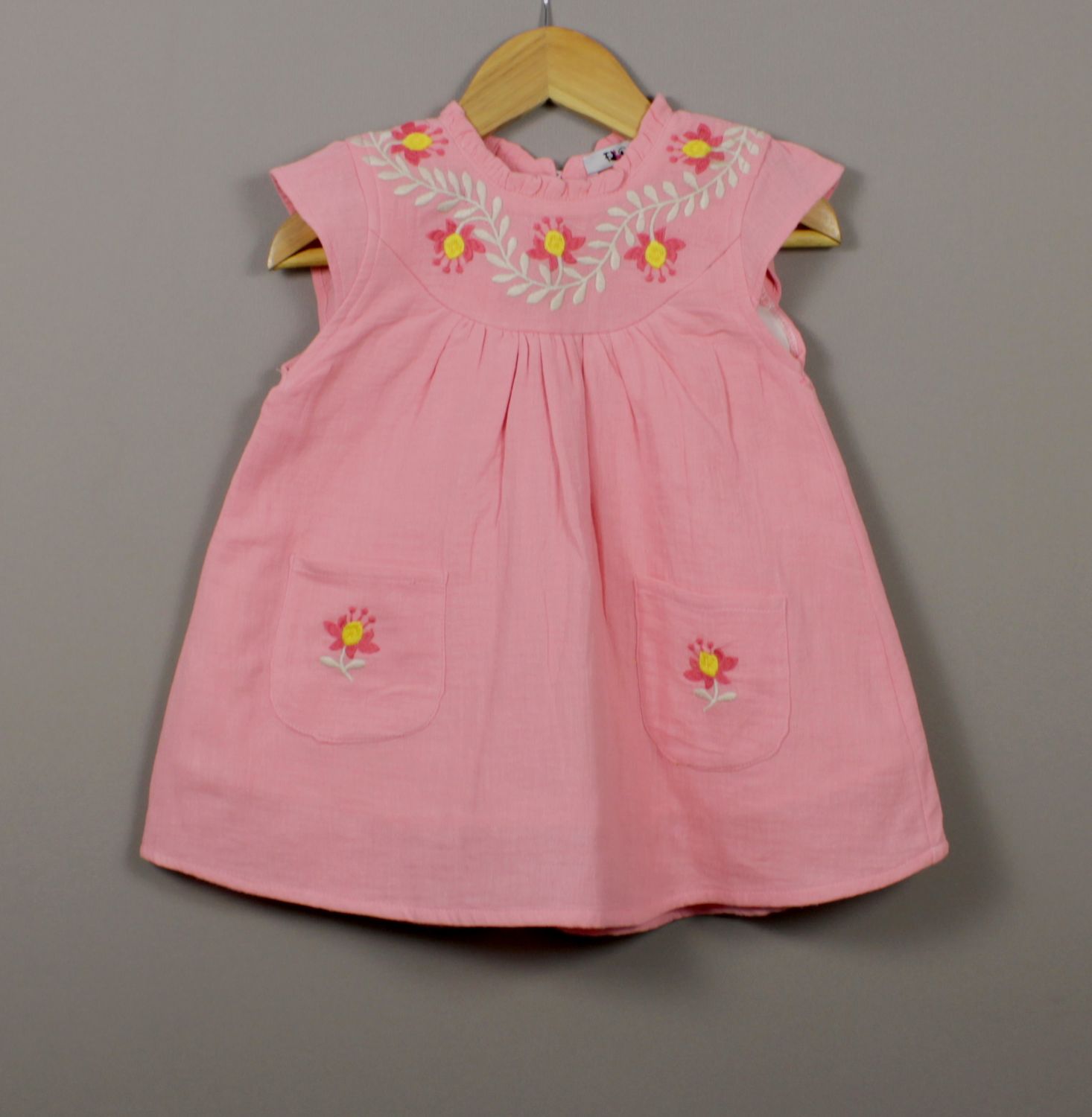 emboridry cotton dress(6 months to 3 years)