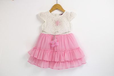 Cotton Candy Chiffon Cotton Frock