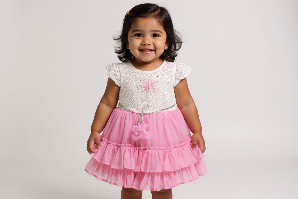Cotton Candy Chiffon Cotton Frock