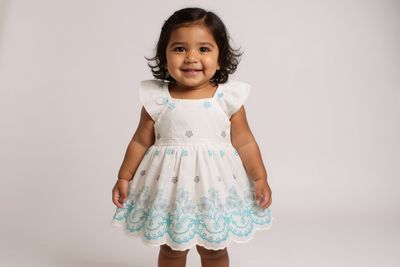 Ocean Bloom Cotton Frock