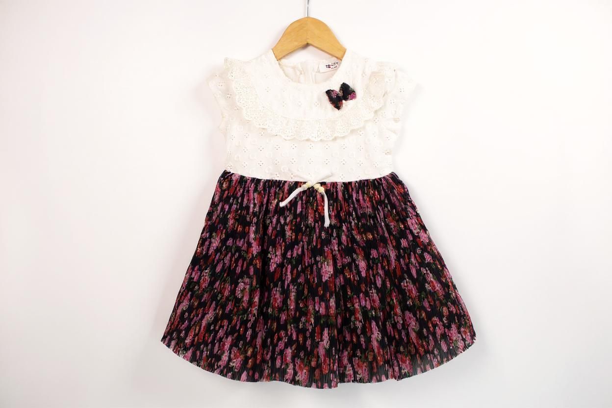 Floral Royalty Cotton Net Frock